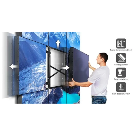 MONITOR SAMSUNG 55&quot;, video wall, afisaj indoor, D-LED, Full HD (1920 x 1080), Wide, 500 cd/mp, 8 ms, VGA, DVI, HDMI x 2, DisplayPort, &quot;LH55UDEBLBB/EN&quot; (include TV 5 lei)
