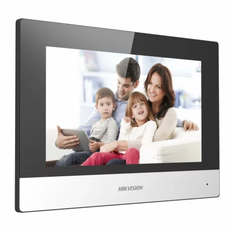 MONITOR videointerfon modular HIKVISION, ecran LCD 7&quot; color cu touch screeen, rezolutie ecran 1024 x 600, Wi-Fi 802.11b/g/n, &quot;DS-KH6320-WTE1/EU&quot;