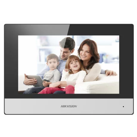 MONITOR videointerfon modular HIKVISION, ecran LCD 7&quot; color cu touch screeen, rezolutie ecran 1024 x 600, Wi-Fi 802.11b/g/n, &quot;DS-KH6320-WTE1/EU&quot;