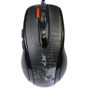 MOUSE A4TECH gaming, cu fir, USB, laser, 3000 dpi, negru, F5-BK