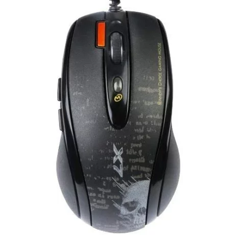 MOUSE A4TECH gaming, cu fir, USB, laser, 3000 dpi, negru, F5-BK