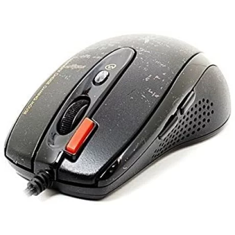 MOUSE A4TECH gaming, cu fir, USB, laser, 3000 dpi, negru, F5-BK