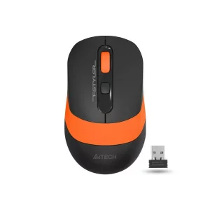 MOUSE A4TECH gaming, wireless, optic, 2000 dpi, negru / portocaliu, FG10 Orange