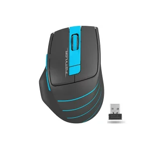 MOUSE A4TECH gaming, wireless, optic, 2000 dpi, negru / albastru, FG30 Blue