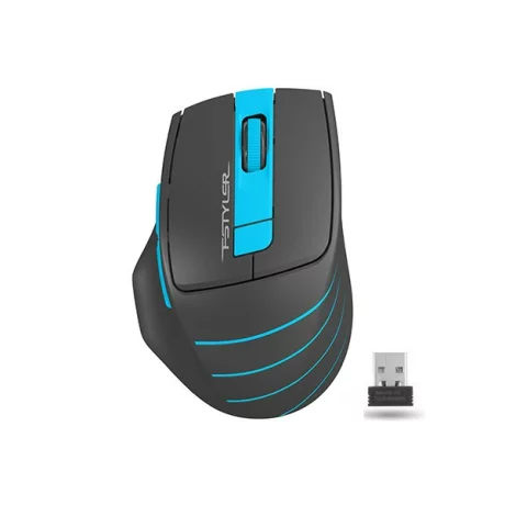 MOUSE A4TECH gaming, wireless, optic, 2000 dpi, negru / albastru, FG30 Blue