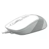 Mouse A4TECH cu fir, USB, negru / alb, FM10 White