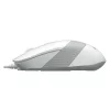 Mouse A4TECH cu fir, USB, negru / alb, FM10 White