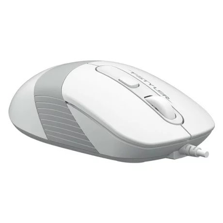 Mouse A4TECH cu fir, USB, negru / alb, FM10 White