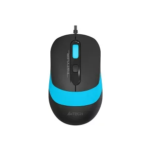 Mouse A4TECH cu fir, USB, negru / albastru, FM10 Blue