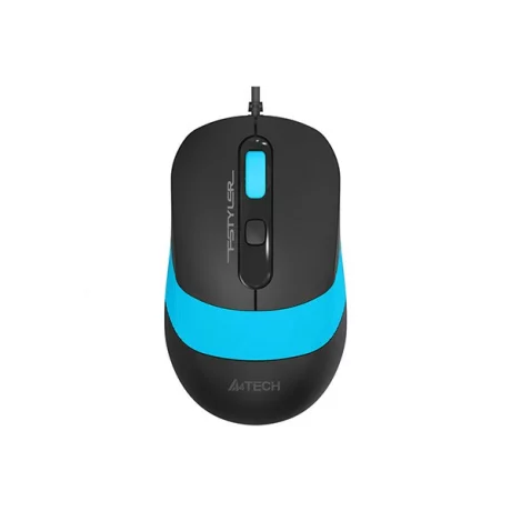 Mouse A4TECH cu fir, USB, negru / albastru, FM10 Blue