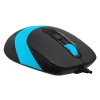 Mouse A4TECH cu fir, USB, negru / albastru, FM10 Blue