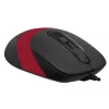 Mouse A4TECH cu fir, USB, negru / rosu, FM10 Red