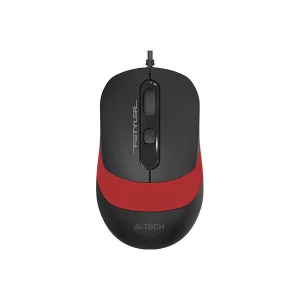 Mouse A4TECH cu fir, USB, negru / rosu, FM10 Red