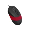 Mouse A4TECH cu fir, USB, negru / rosu, FM10 Red