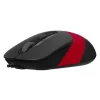 Mouse A4TECH cu fir, USB, negru / rosu, FM10 Red