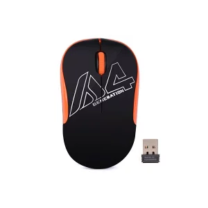 Mouse A4TECH wireless, negru / portocaliu, G3-300N-BO