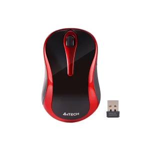 Mouse A4TECH wireless, negru / rosu, G3-280N-BR