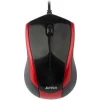MOUSE A4TECH cu fir, optic, N-400-2 Rosu / Negru
