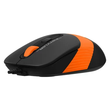 Mouse A4TECH, cu fir, negru / portocaliu, FM10 Orange