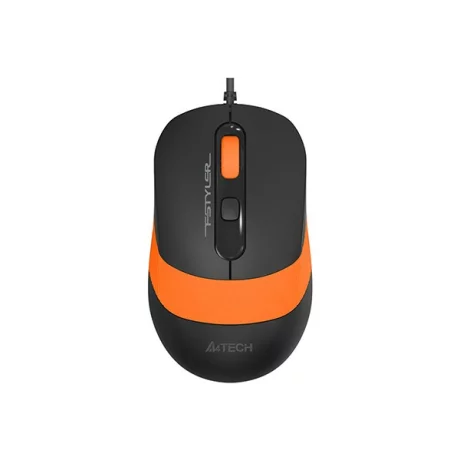 Mouse A4TECH, cu fir, negru / portocaliu, FM10 Orange