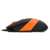 Mouse A4TECH, cu fir, negru / portocaliu, FM10 Orange