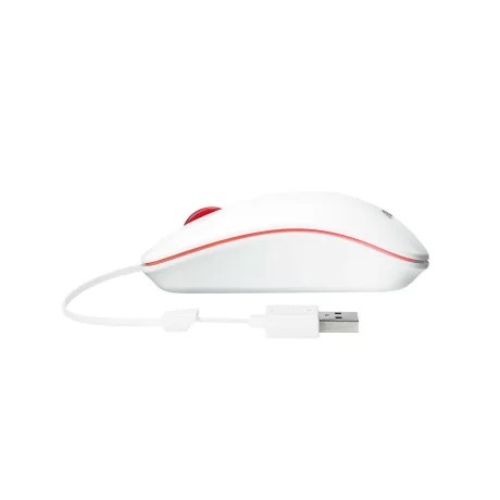 MOUSE ASUS, &quot;UT300&quot; notebook, PC, cu fir, optic, USB, 1000 dpi, 3/1, cablu retractabil, alb, &quot;90XB0460-BMU020&quot;, (include TV 0.15 lei)