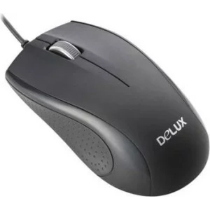 MOUSE DELUX, notebook, PC, cu fir, optic, USB, 800 dpi, 3/1, negru, &quot;DLM-136BU&quot;, (include TV 0.15 lei)