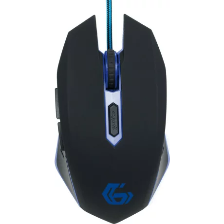 MOUSE GEMBIRD - gaming, cu fir, optic, iluminare, negru / albastru, MUSG-001-B