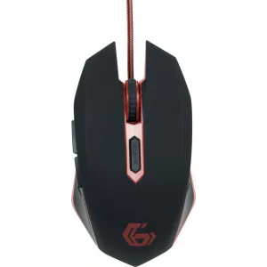 MOUSE GEMBIRD - gaming, cu fir, optic, USB,  negru / rosu, MUSG-001-R