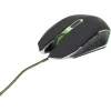 MOUSE GEMBIRD - gaming, cu fir, optic, iluminare, negru / verde, MUSG-001-G