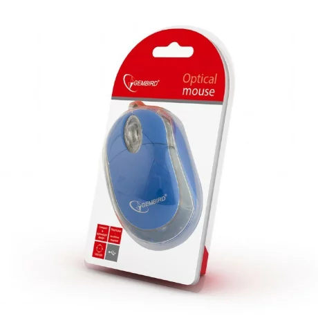 Mouse cu fir GEMBIRD albastru MUS-U-01-BT