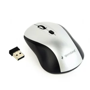 MOUSE GEMBIRD, wireless, optic, 4/1, negru / gri, MUSW-4B-02-BS