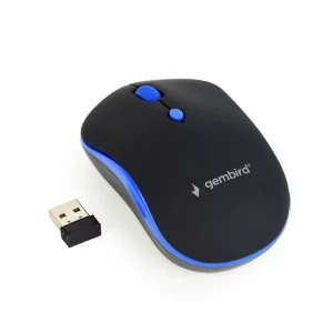 Mouse wireless GEMBIRD negru / albastru MUSW-4B-03-B