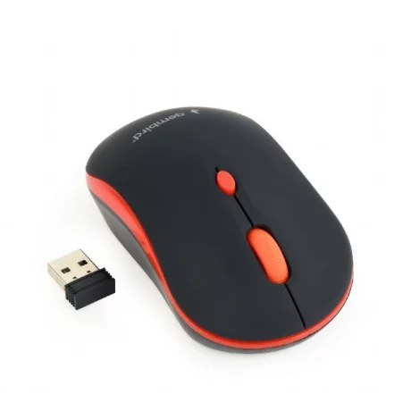 Mouse wireless GEMBIRD negru / rosu MUSW-4B-03-R