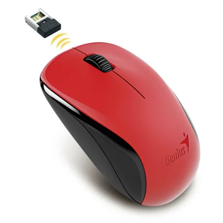 MOUSE GENIUS, &quot;NX-7000&quot; notebook, PC, wireless, optic, Wireless, 1200 dpi, 3/1, rosu, &quot;31030109110&quot;, (include TV 0.15 lei)