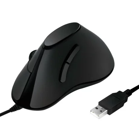 MOUSE LOGILINK, notebook, PC, cu fir, optic, USB, 1000 dpi, 5/1, ergonomic, negru, ID0158