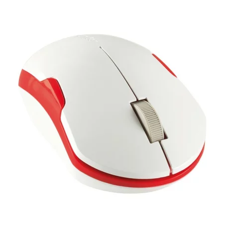 MOUSE LOGILINK, notebook, PC, wireless, optic, Wireless, 1200 dpi, 3/1, alb / rosu, &quot;ID0129&quot;, (include TV 0.15 lei)