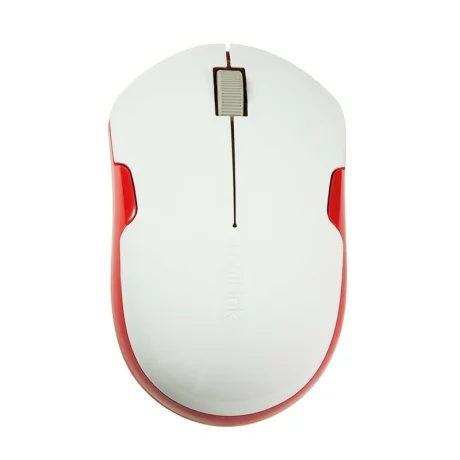 MOUSE LOGILINK, notebook, PC, wireless, optic, Wireless, 1200 dpi, 3/1, alb / rosu, &quot;ID0129&quot;, (include TV 0.15 lei)