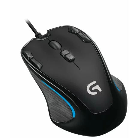 MOUSE LOGITECH - gaming, &quot;G300S&quot; , cu fir, optic, USB, 2500 dpi, 9/1, iluminare, butoane programabile, negru / albastru, &quot;910-004345&quot;, (include TV 0.15 lei)