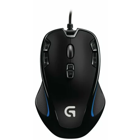 MOUSE LOGITECH - gaming, &quot;G300S&quot; , cu fir, optic, USB, 2500 dpi, 9/1, iluminare, butoane programabile, negru / albastru, &quot;910-004345&quot;, (include TV 0.15 lei)