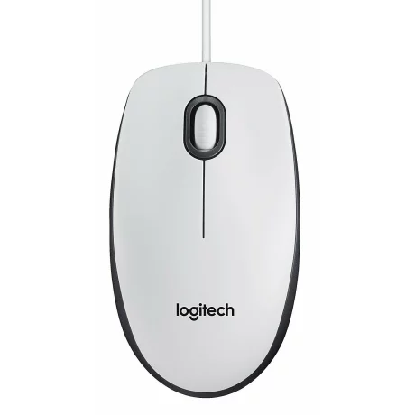 MOUSE LOGITECH, &quot;M100&quot; notebook, PC, cu fir, optic, USB, 1000 dpi, 3/1, alb, &quot;910-005004&quot;, (include TV 0.15 lei)