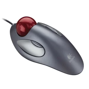 MOUSE LOGITECH, &quot;Trackman Marble&quot; notebook, PC, cu fir, optic, USB, PS2, nespecificat, 5/1, trackball, gri, &quot;910-000808&quot;, (include TV 0.15 lei)