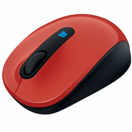 MOUSE MICROSOFT, &quot;Sculpt Mobile&quot; notebook, PC, wireless, optic, Wireless, 1000 dpi, 3/1, negru / rosu, &quot;43U-00025&quot;, (include TV 0.15 lei)