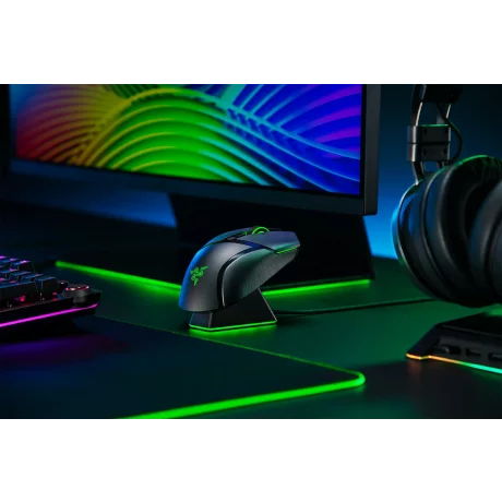MOUSE RAZER - gaming, &quot;Basilisk Ultimate&quot; , cu fir, wireless, optic, USB, Wireless, 20000 dpi, 11/1, iluminare, butoane programabile, mod dual de conectare, negru, &quot;RZ01-03170100-R3G1&quot;, (include TV 0.15 lei)