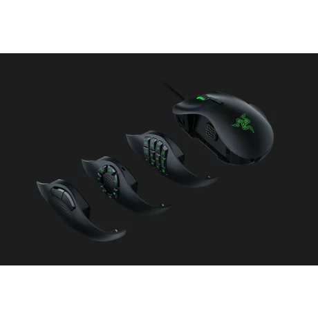 MOUSE RAZER - gaming, &quot;Naga Trinity&quot; , cu fir, optic, USB, 16000 dpi, 19/1, iluminare, butoane programabile, negru, &quot;RZ01-02410100-R3M1&quot;, (include TV 0.15 lei)