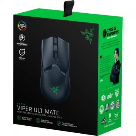 MOUSE RAZER - gaming, &quot;Viper Ultimare Gaming&quot; , cu fir, wireless, optic, USB, Wireless, 20000 dpi, 8/1, iluminare, butoane programabile, mod dual de conectare, negru, &quot;RZ01-03050100-R3G1&quot;, (include TV 0.15 lei)