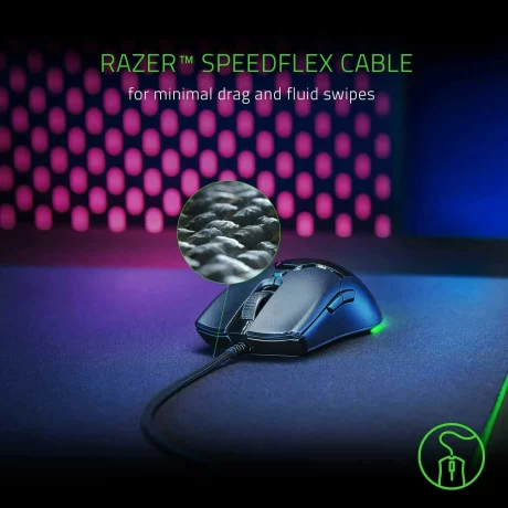 MOUSE RAZER - gaming, &quot;Viper Mini&quot; , cu fir, optic, USB, 16000 dpi, 8/1, iluminare, butoane programabile, negru, &quot;RZ01-03250100-R3M1&quot;, (include TV 0.15 lei)