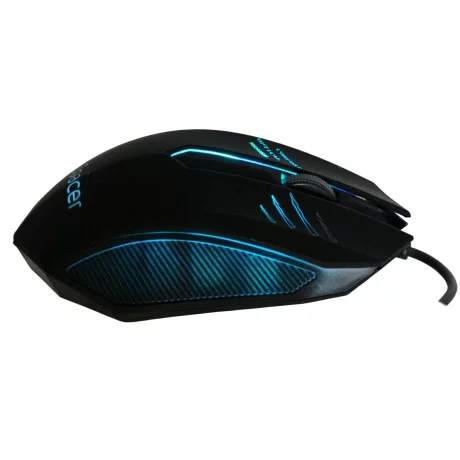 Mouse SPACER, cu fir, optic, USB, 1000 dpi, 3/1, iluminare, negru,SPMO-M20