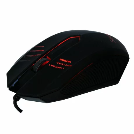 Mouse SPACER, cu fir, optic, USB, 1000 dpi, 3/1, iluminare, negru,SPMO-M20