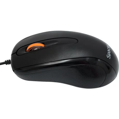 MOUSE  SPACER, cu fir, optic, USB, 1000 dpi, 3/1, negru, SPMO-F01